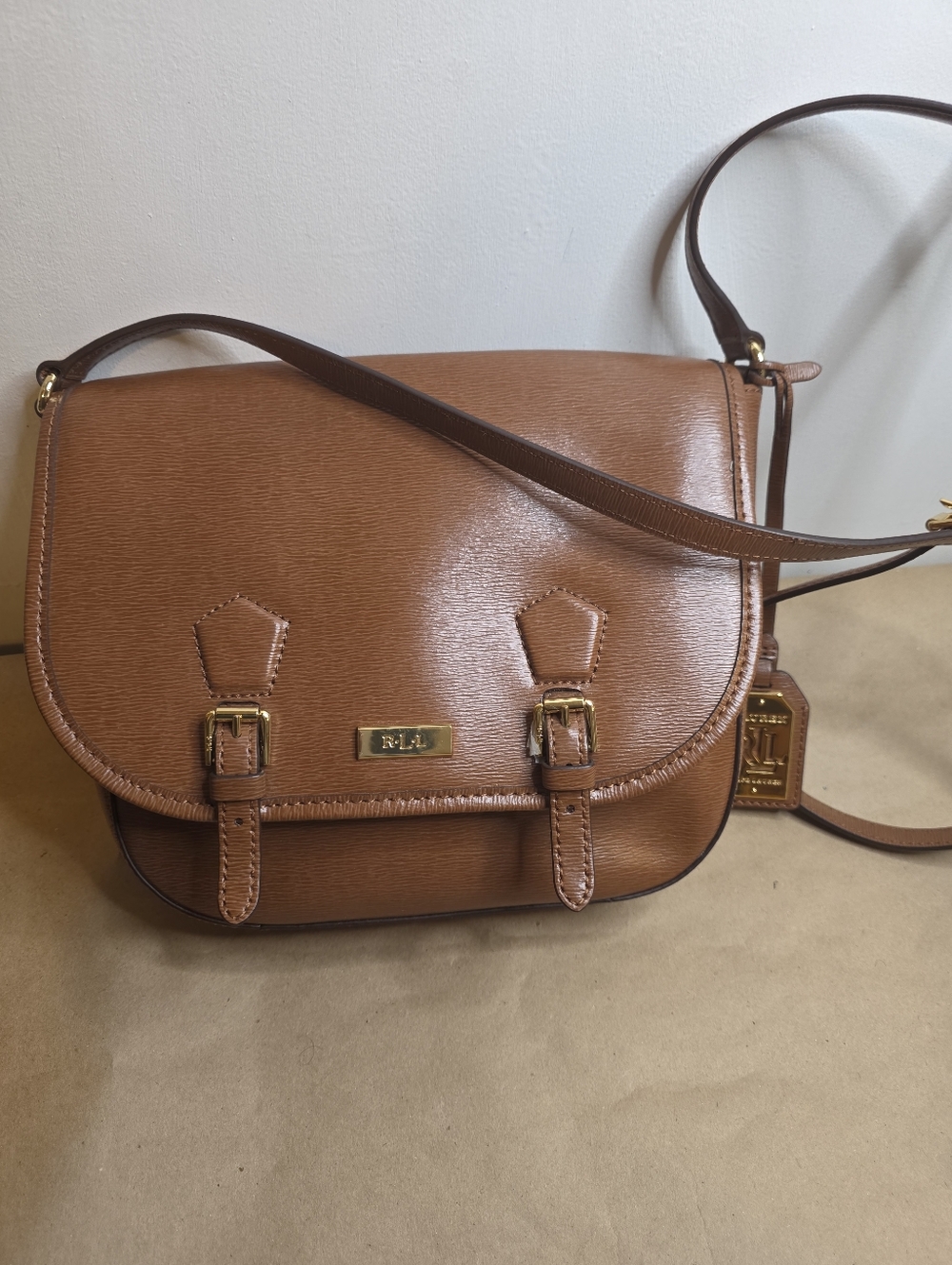 Ralph LAUREN NEW CROSSBODY Tan BAG MEDIUM